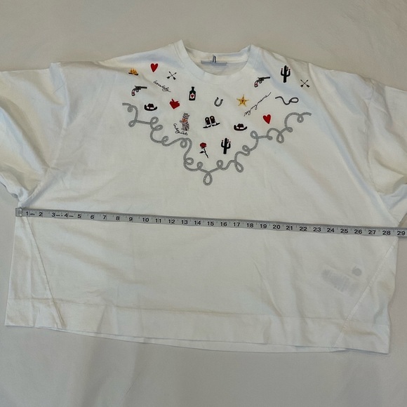 Rare Ganni Western Theme Loose Shirt Size M/L - Picture 7 of 12